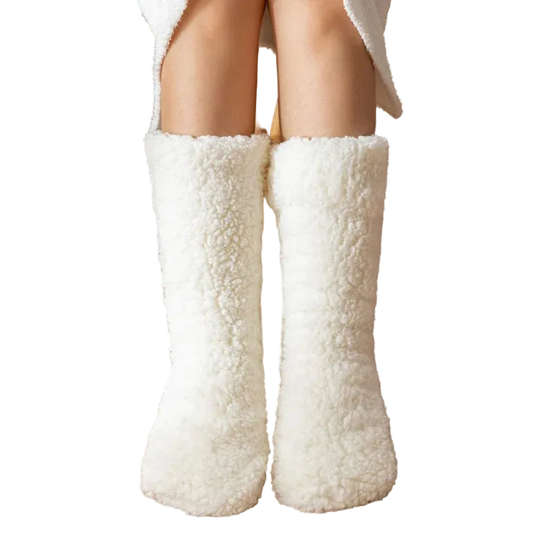 Dames Pantoffelsokken Pluche Relaxed Fit 0