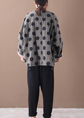 Dames Parka V-hals Geruit Ontwerp voor Winterse Stijl 3