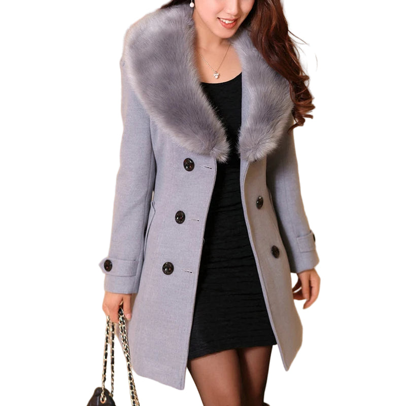 Dames Pelzmantel Luxe Stijl 0