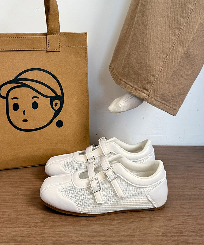 Dames Platte Schoenen Met Mesh Design 4