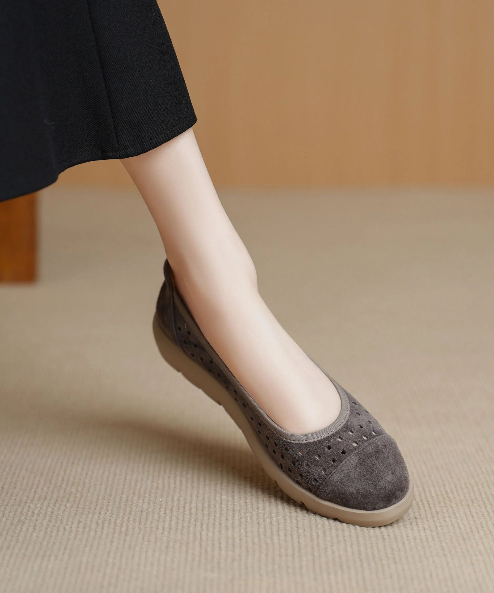 Dames Platte Schoenen Met Open Structuur 4