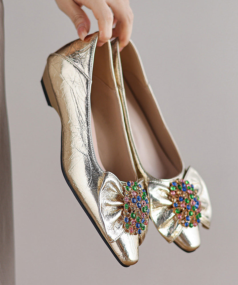 Dames Platte Schoenen Met Strik 0