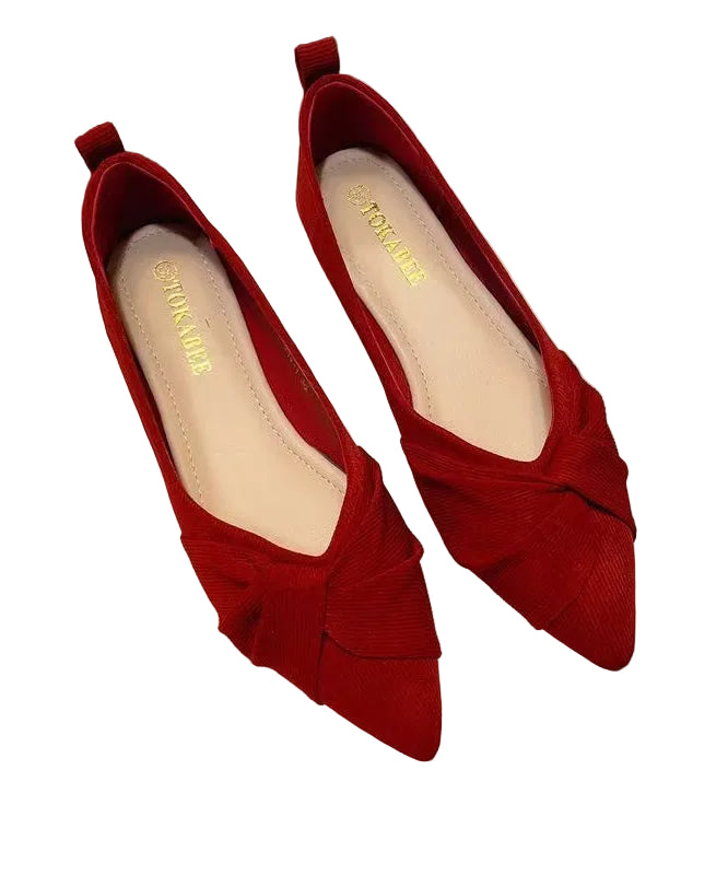 Dames Platte Schoenen Puntige Neus 0