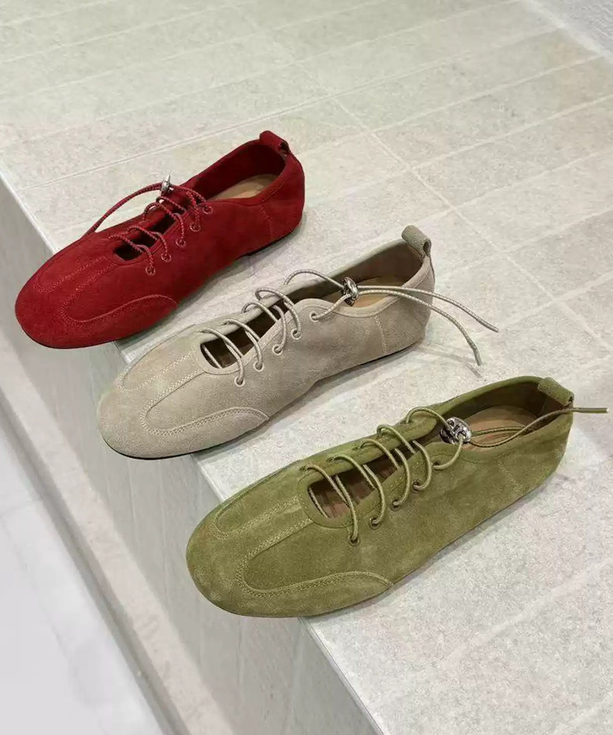 Dames Platte Schoenen met Split en Kruisband 4