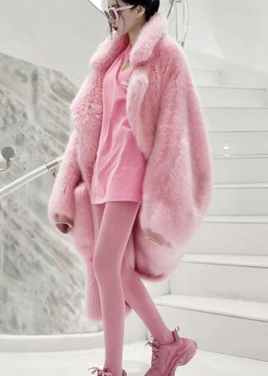 Dames Plus Size Fuzzy Winterjas met Peter Pan Kraag 2
