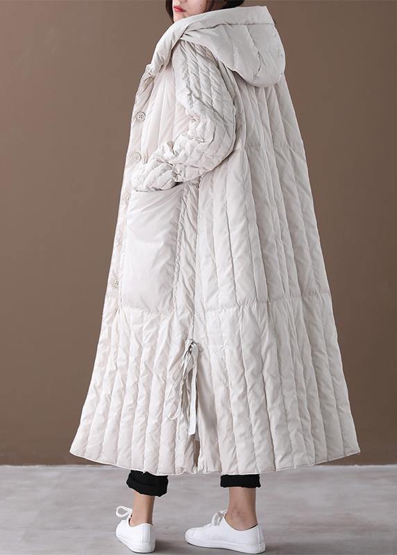 Dames Plus Size Winter Overjas met Kap en Grote Zak 4