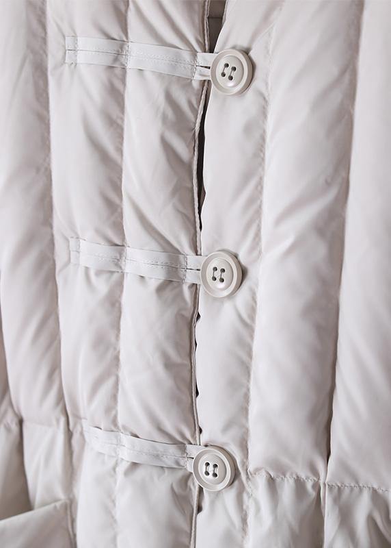 Dames Plus Size Winter Overjas met Kap en Grote Zak 5