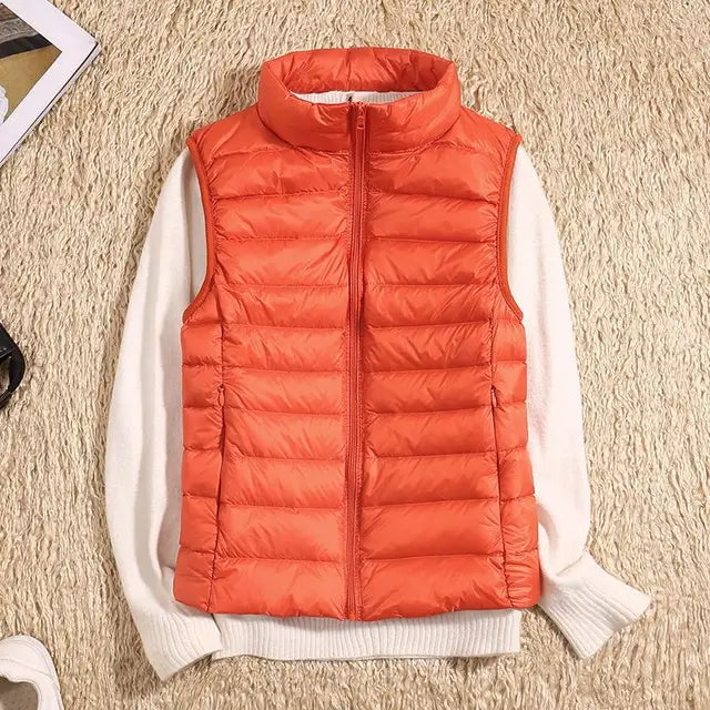 Dames Puffervest Lichtgewicht Met Ritssluiting 4