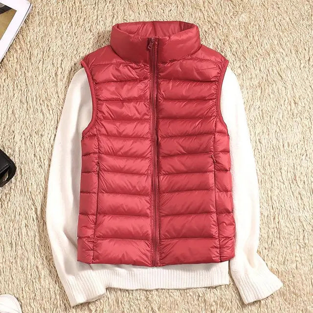 Dames Puffervest Lichtgewicht Met Ritssluiting 6