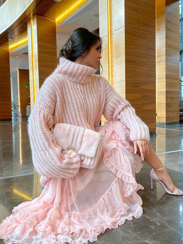 Dames Pullover Trui Met Lange Mouwen Fluffy 4