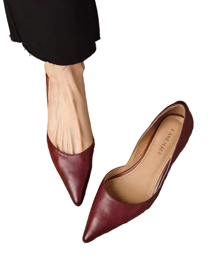 Dames Pumps met Spitse Neus en Kittenhak 0