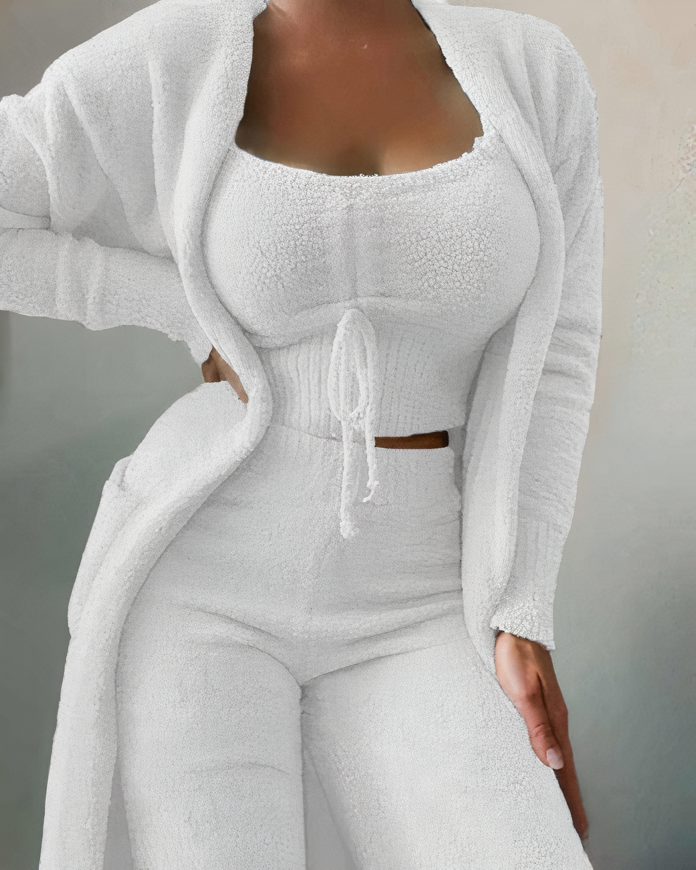 Dames Pyjamaset 3-delig Casual Stijl 0