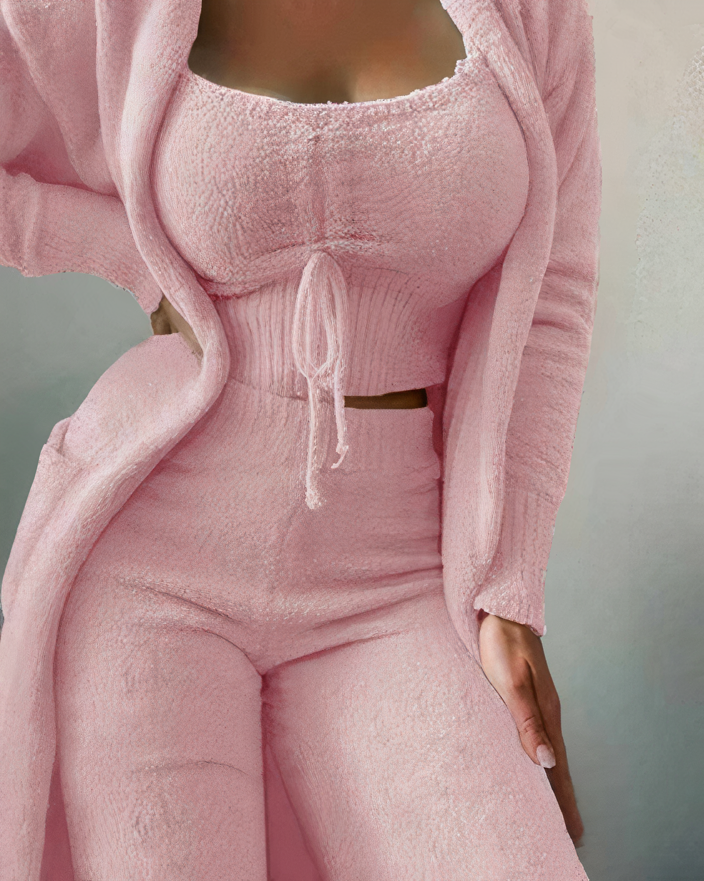 Dames Pyjamaset 3-delig Casual Stijl 3