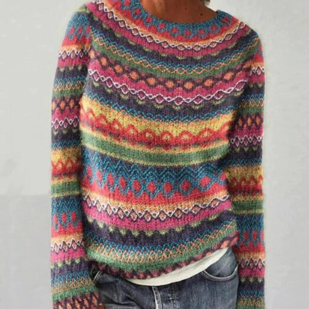 Dames Retro Trui Gezellig 5