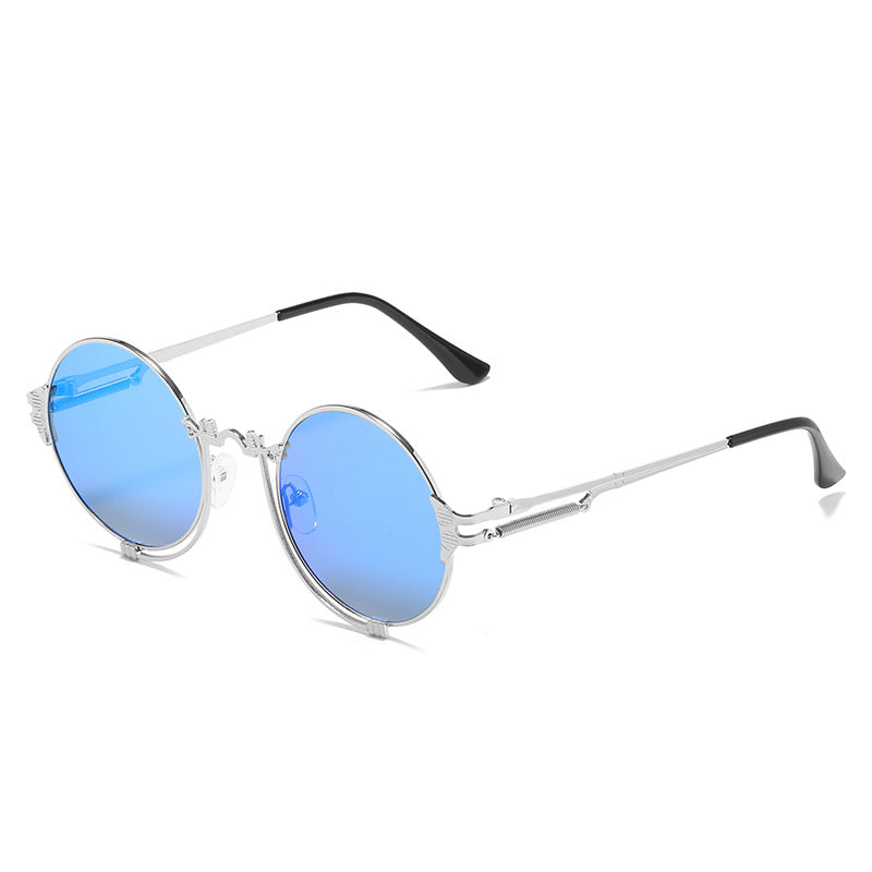 Dames Ronde Zonnebril Metalen Vintage Stijl 8