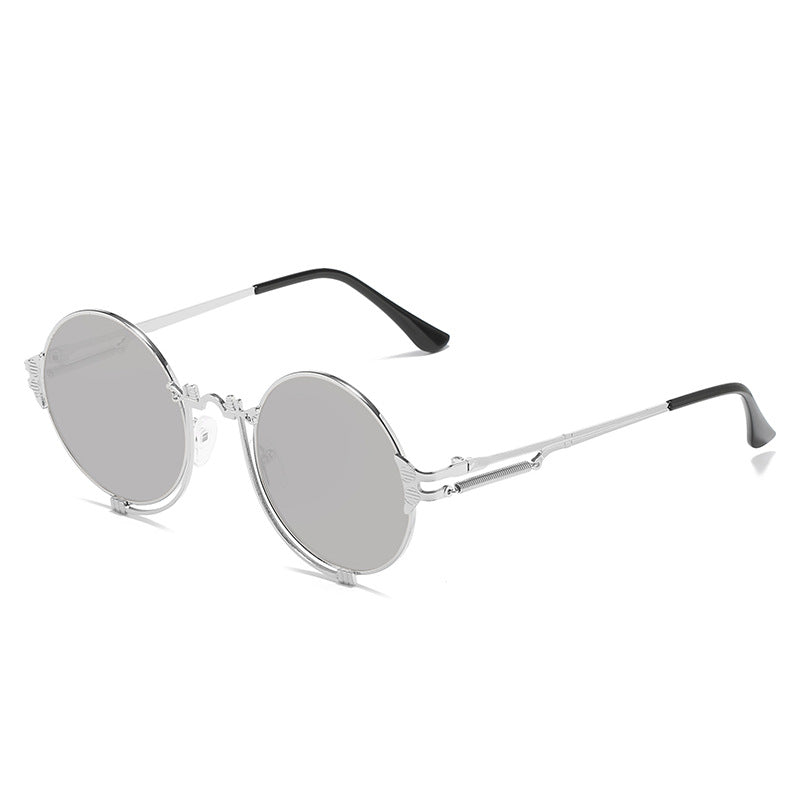 Dames Ronde Zonnebril Metalen Vintage Stijl 9
