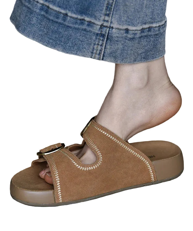 Dames Sandalen Boho Stijl Gesp Riem 0