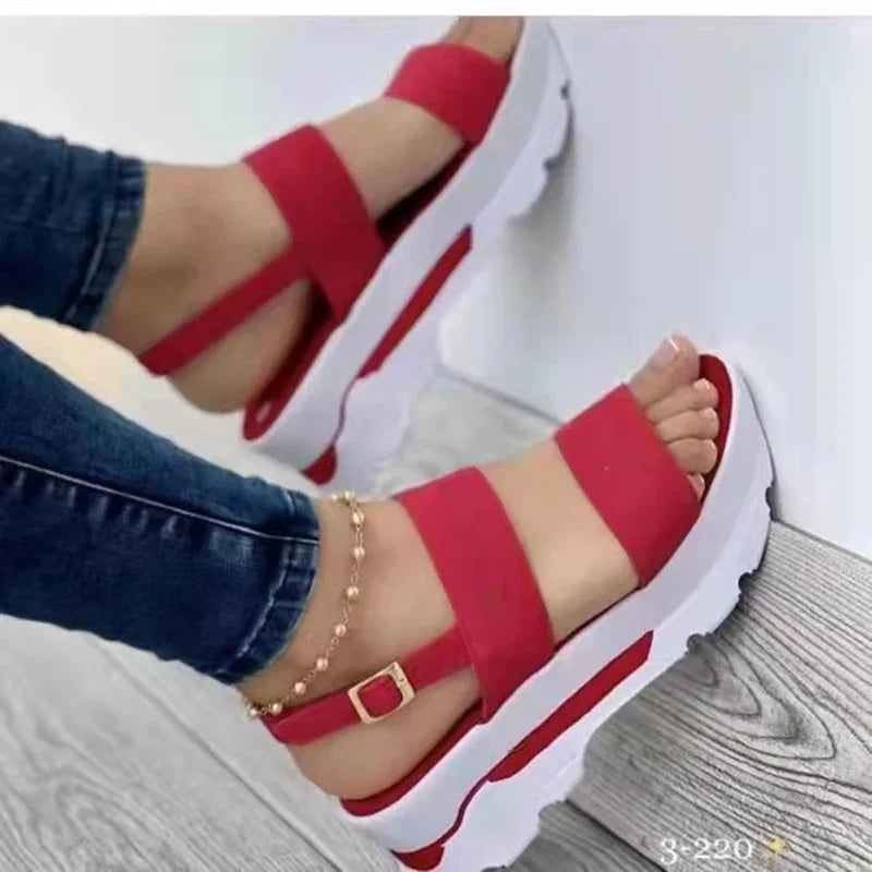 Dames Sandalen Lage Platform Casual Trendy Zomer Shoes 3