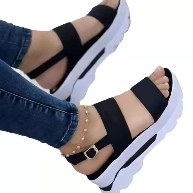 Dames Sandalen Lage Platform Casual Trendy Zomer Shoes 5