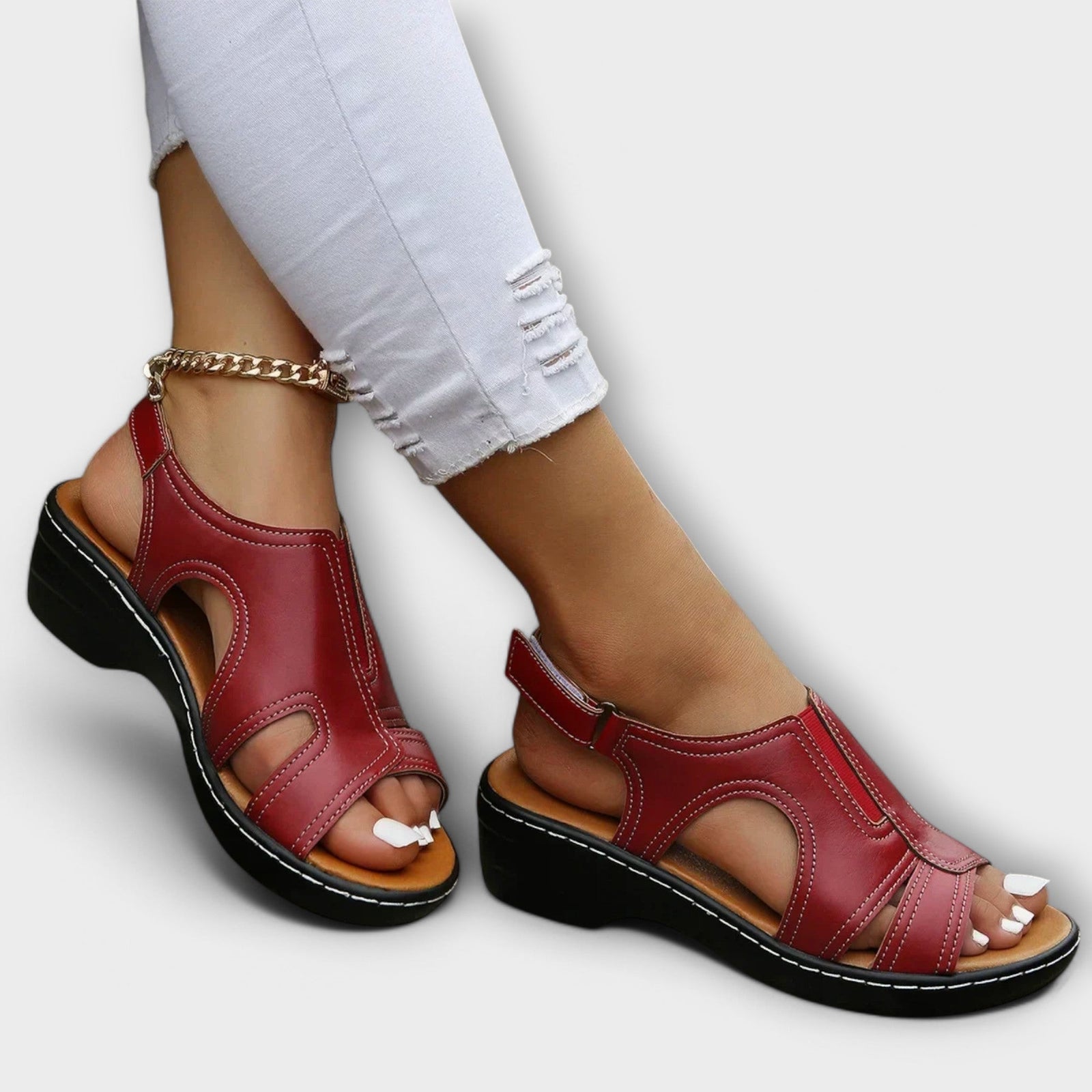 Dames Sandalen Met Comfortabele Hak 4