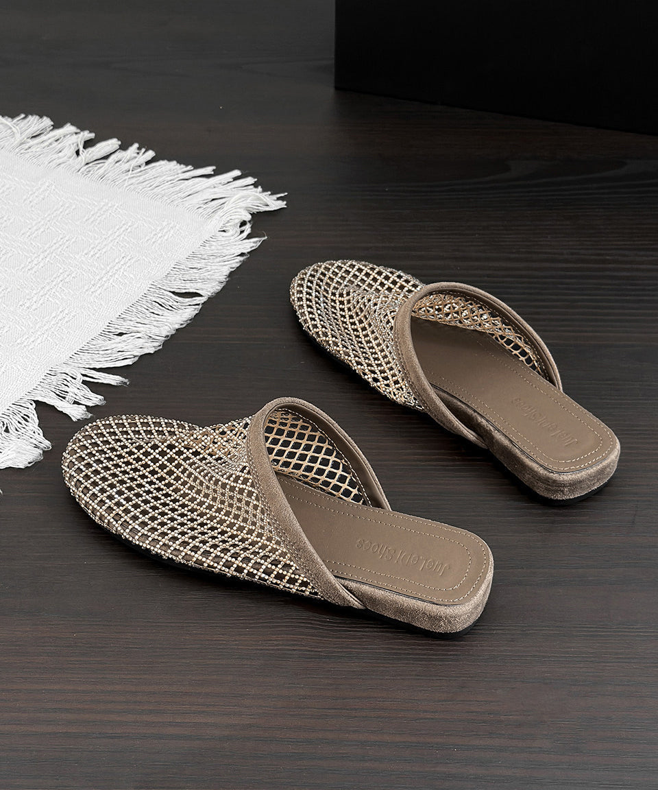 Dames Sandalen Met Gesplitste Band En Zirkonia Details 4