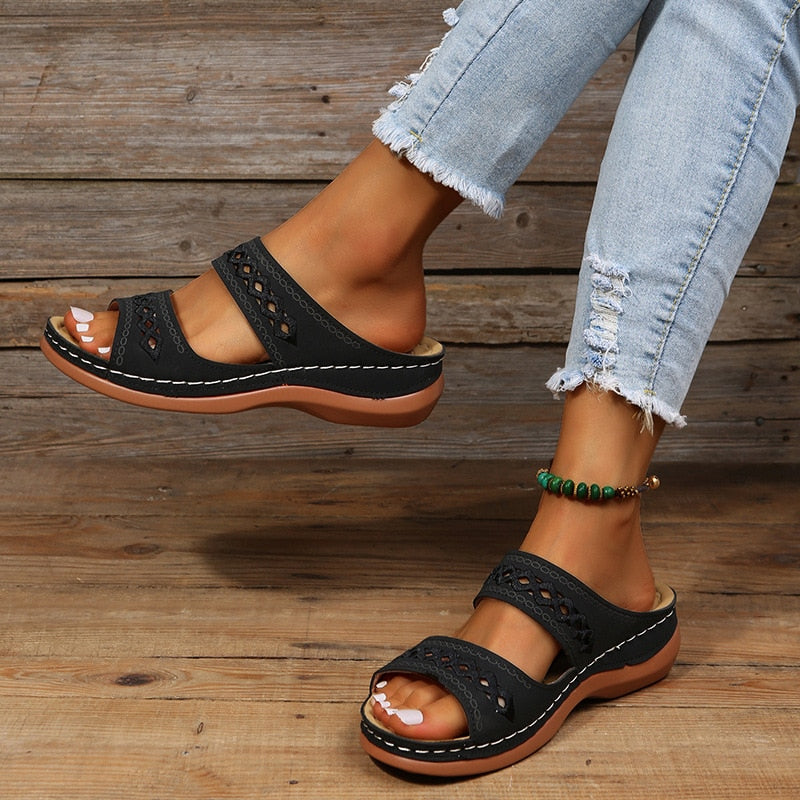 Dames Sandalen Met Gevoerde Zool 4