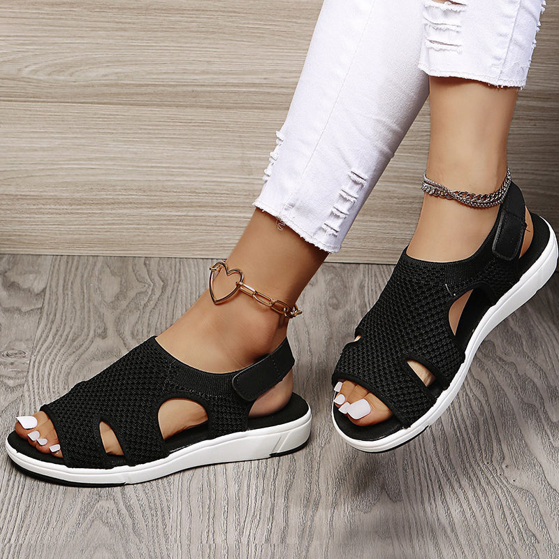 Dames Sandalen Met Klittenband Ademend Voor Zomer Casualstijl 13