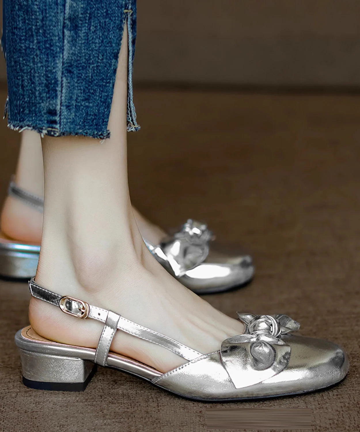 Dames Sandalen Met Strik Detail 3