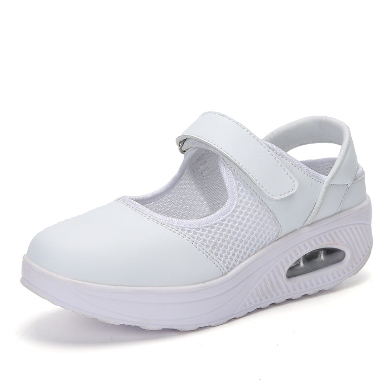 Dames Schoenen Mary Janes Ademend en Comfortabel met Klittenbandsluiting 0