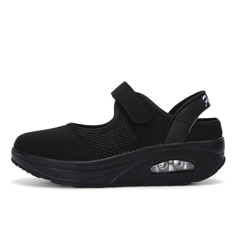 Dames Schoenen Mary Janes Ademend en Comfortabel met Klittenbandsluiting 5