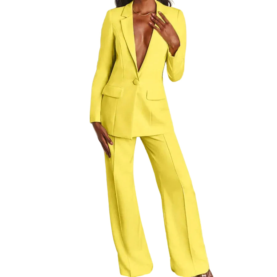 Dames Set Blazer en Broek Professioneel Chic 0
