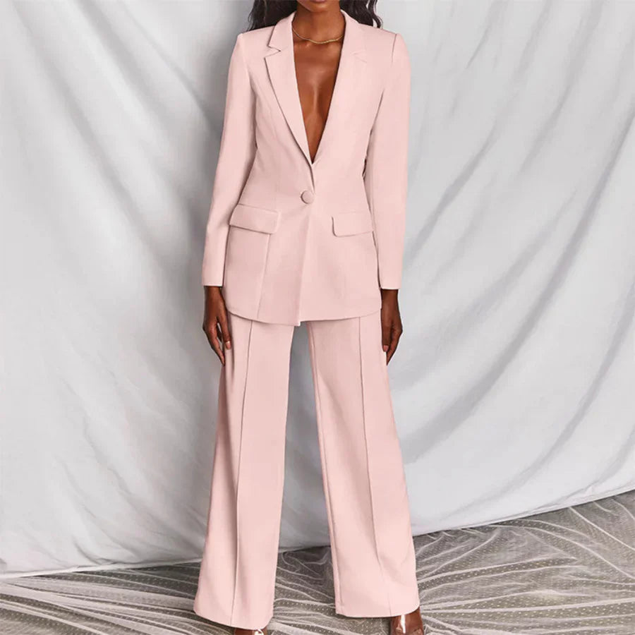Dames Set Blazer en Broek Professioneel Chic 2