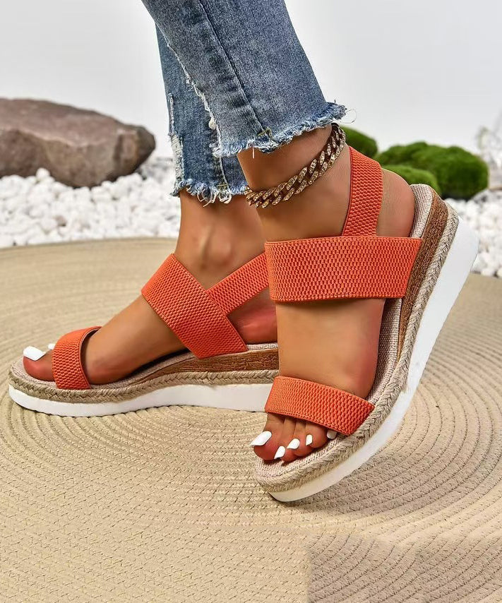 Dames Sleehaksandalen Casual met Open Teen 3