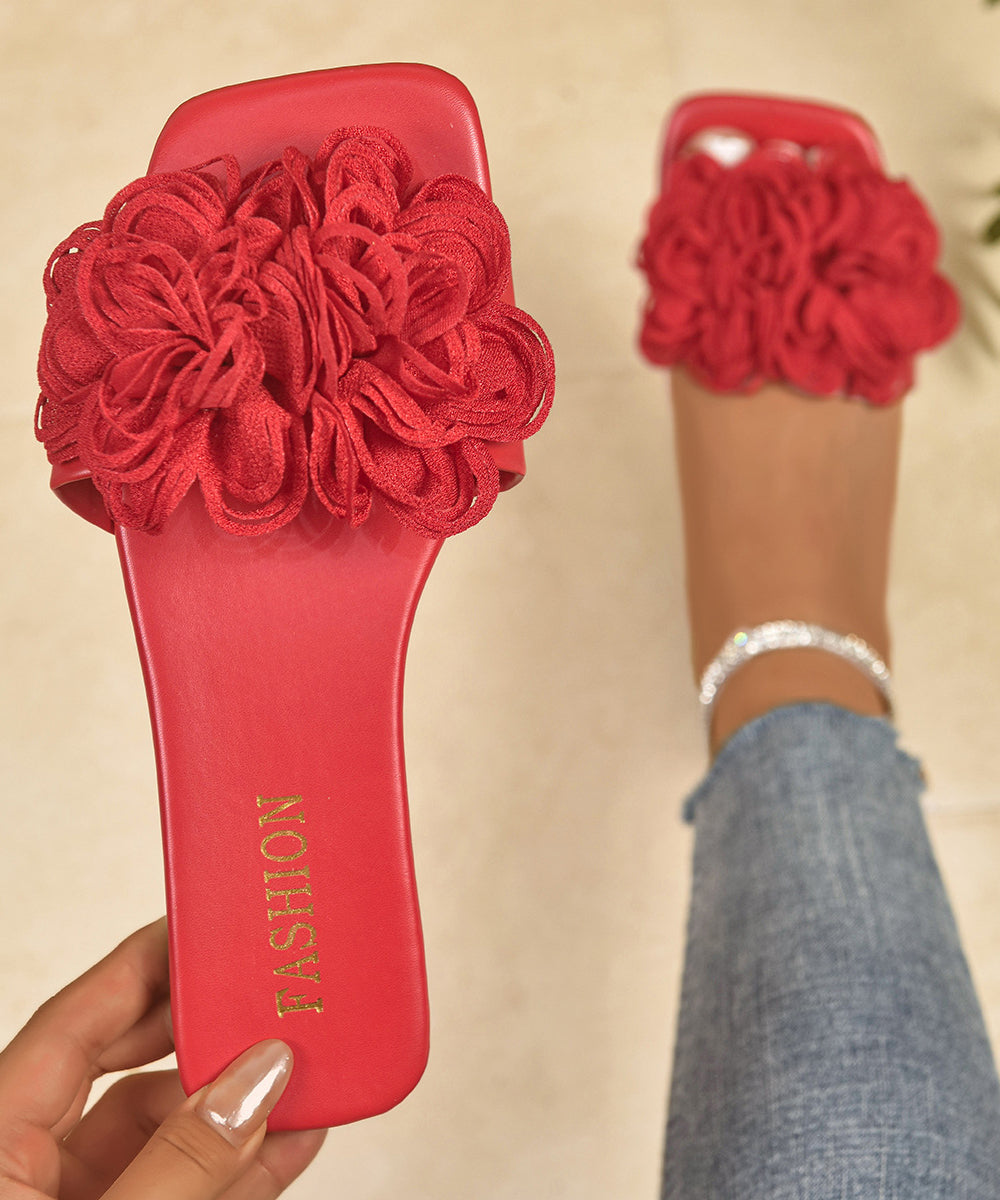 Dames Slide Sandalen met Bloemenprint 4