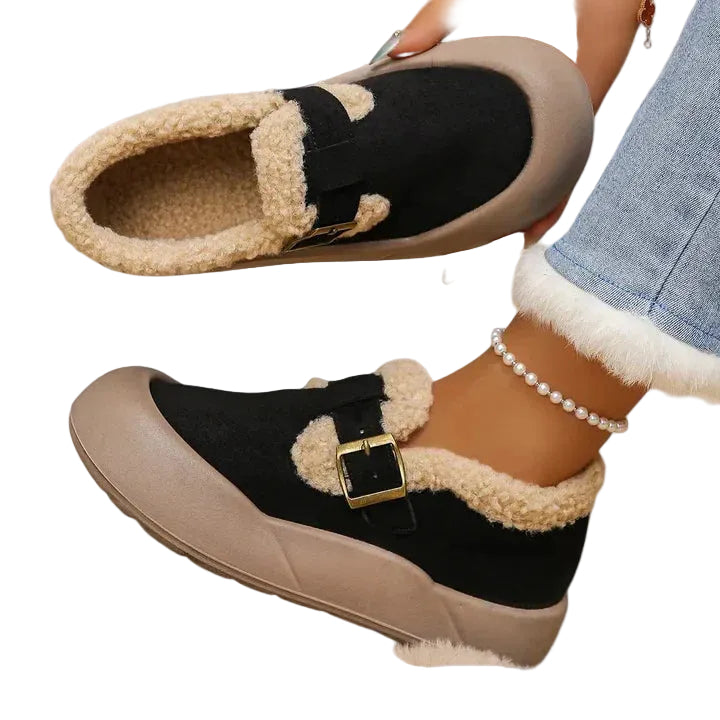 Dames Slip-On Schoenen met Gesp Casual Stijl 0