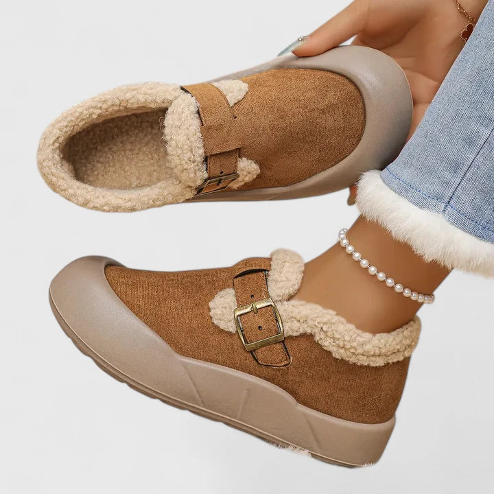 Dames Slip-On Schoenen met Gesp Casual Stijl 1