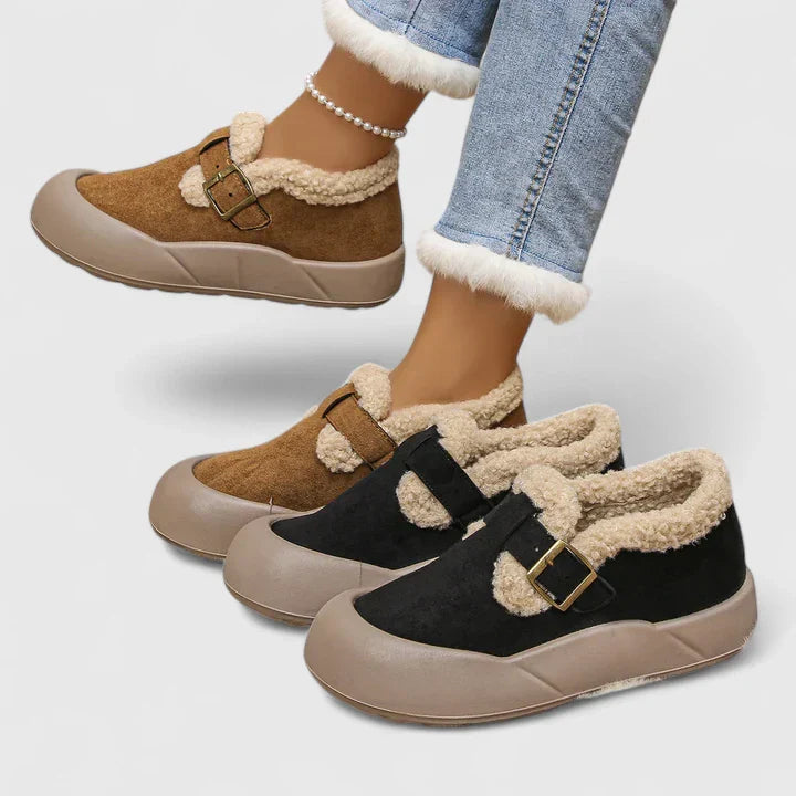 Dames Slip-On Schoenen met Gesp Casual Stijl 4
