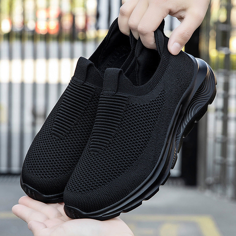 Dames Slip-On Sneakers Met Gebreid Bovenwerk 1