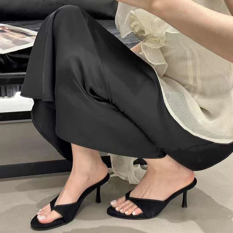 Dames Slippers Hoge Hak Clip-Toe voor Zomer Avondfeest 3