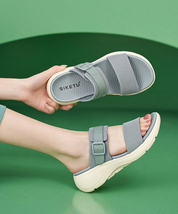 Dames Slippers Peeptoe Met Sleehak Modern 0