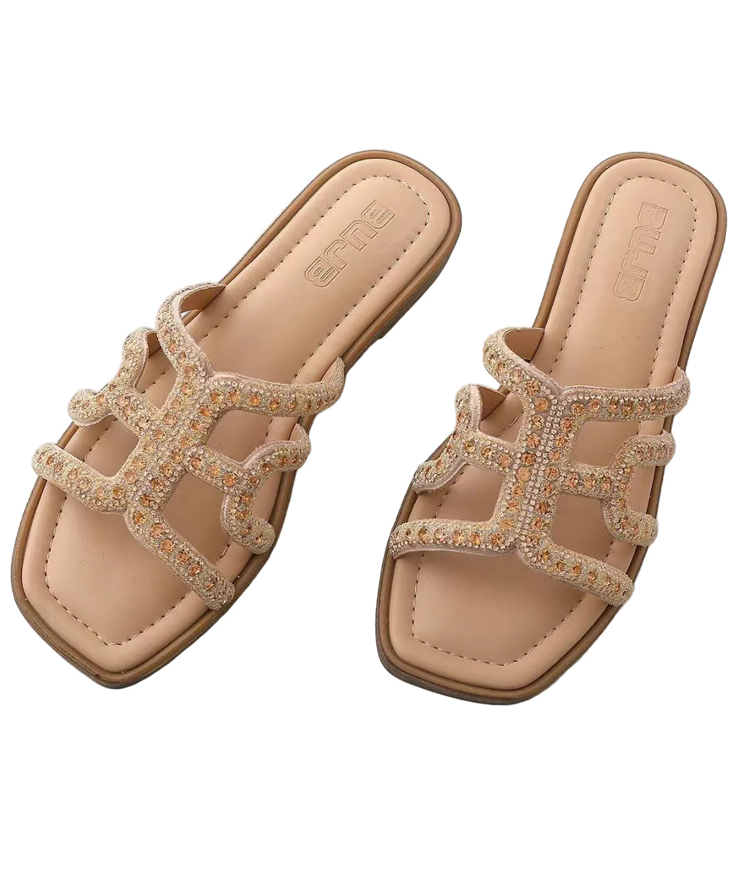 Dames Slippers met Strass Accenten 2