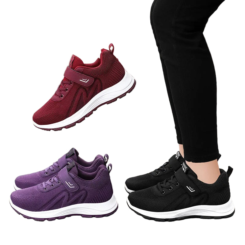 Dames Sneakers Ademend Casual Vetersluiting Mesh Schoenen 2