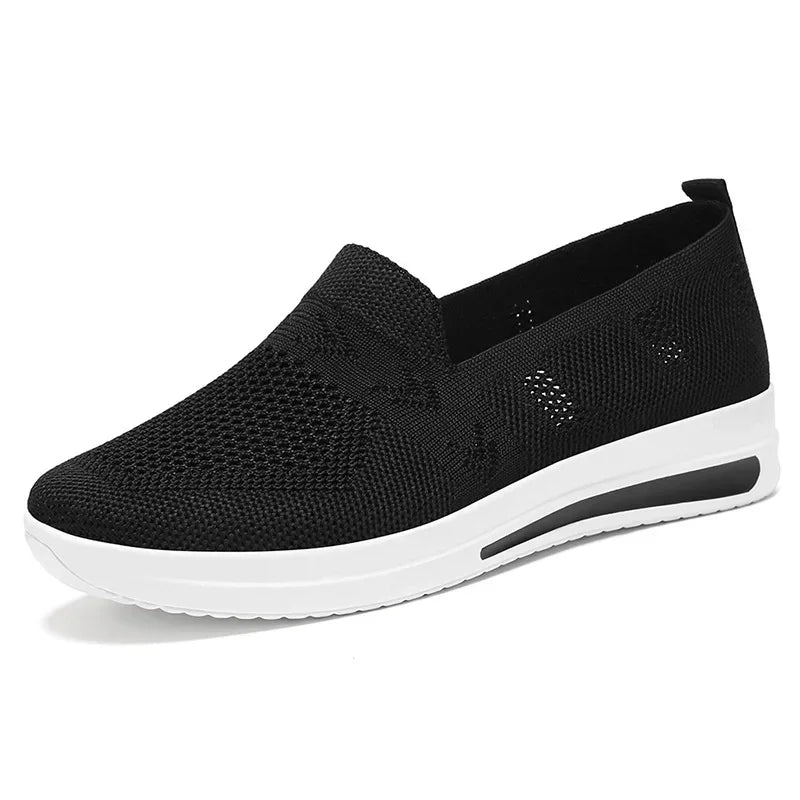 Dames Sneakers Ademend Gebreid Mesh Casual Schoenen 6