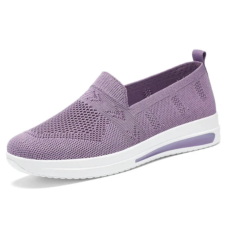 Dames Sneakers Ademend Gebreid Mesh Casual Schoenen 7