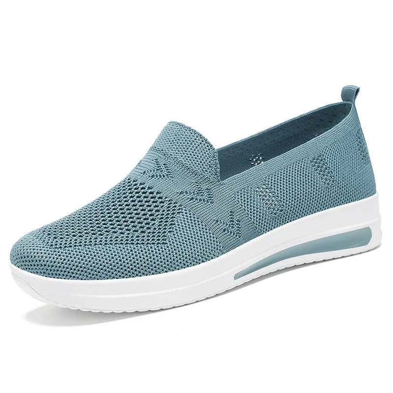 Dames Sneakers Ademend Gebreid Mesh Casual Schoenen 8