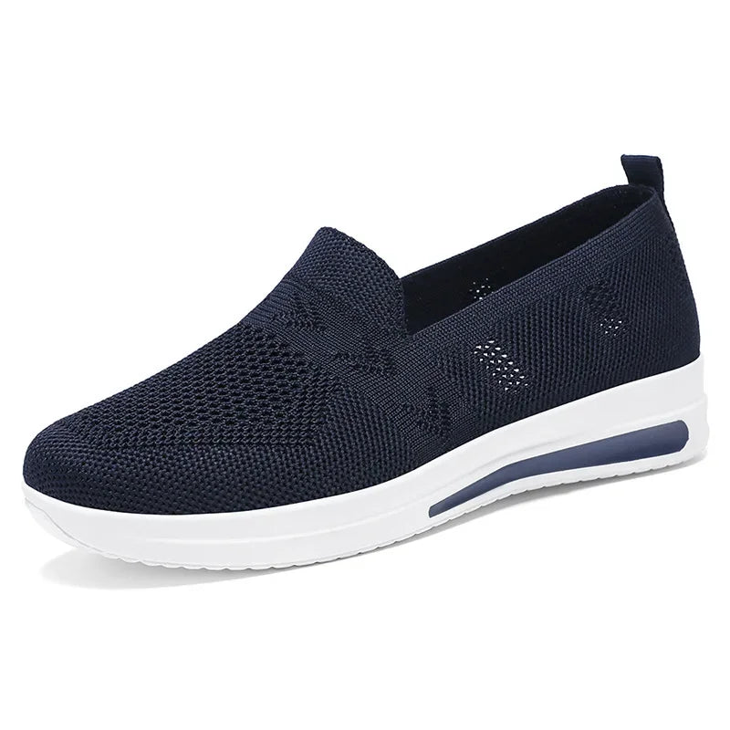 Dames Sneakers Ademend Gebreid Mesh Casual Schoenen 9