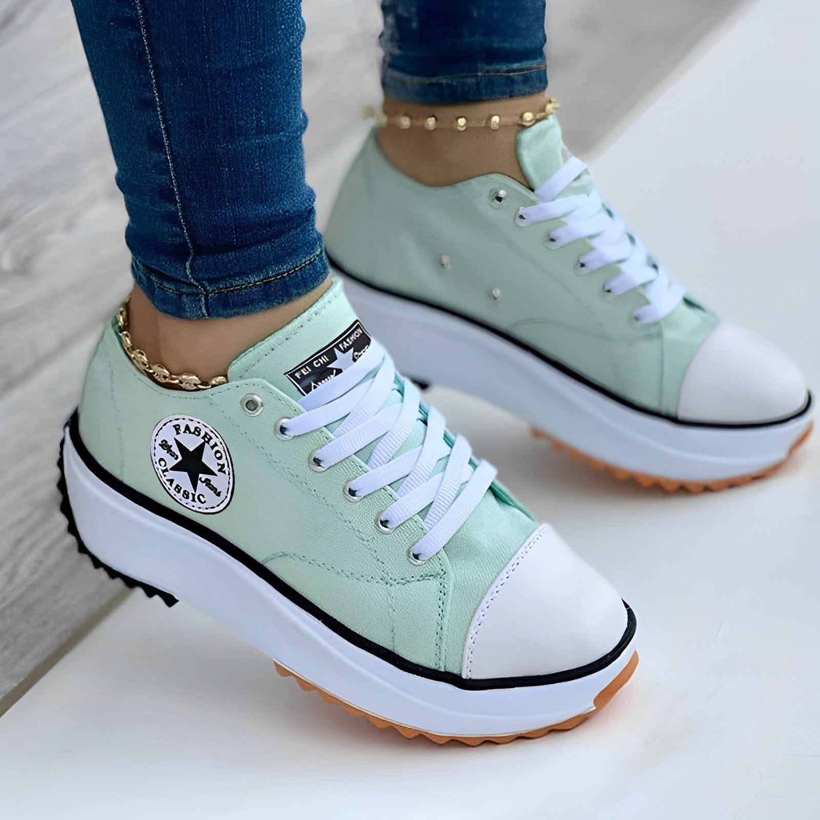 Dames Sneakers Canvas Schoenen Modieuze Stijl 2