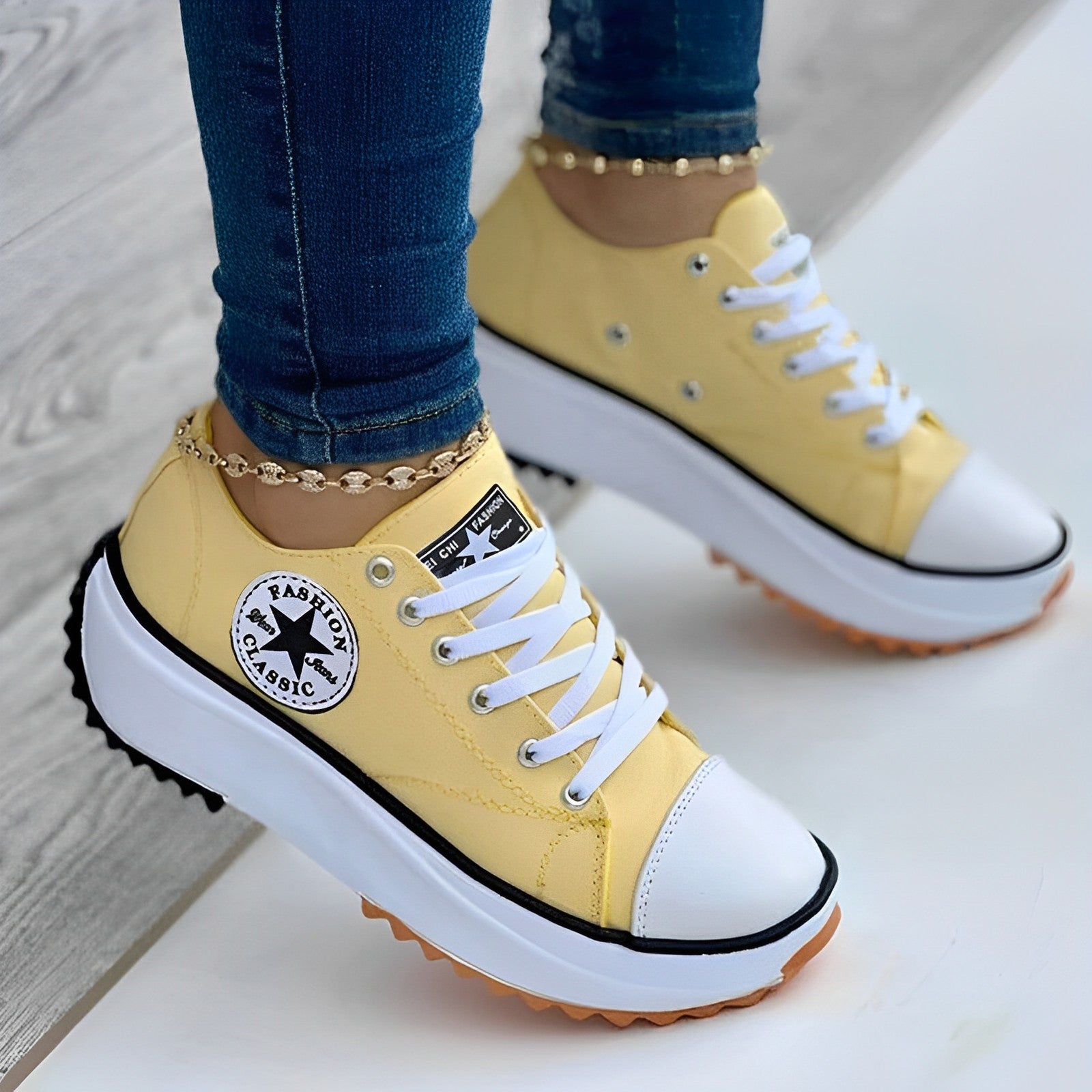 Dames Sneakers Canvas Schoenen Modieuze Stijl 4