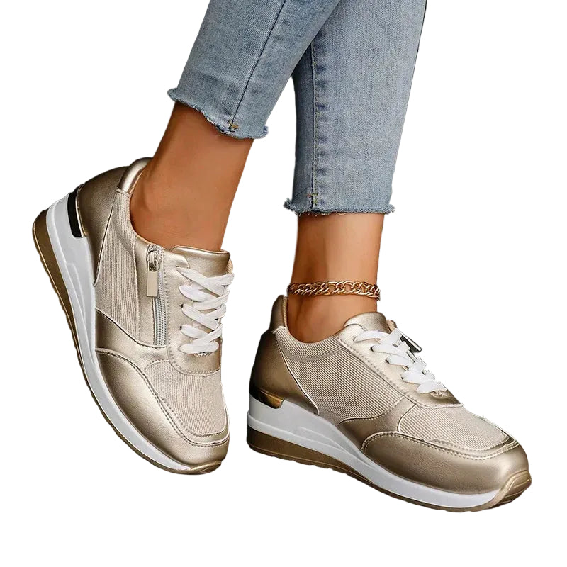 Dames Sneakers Enkelhoog met Platform 0