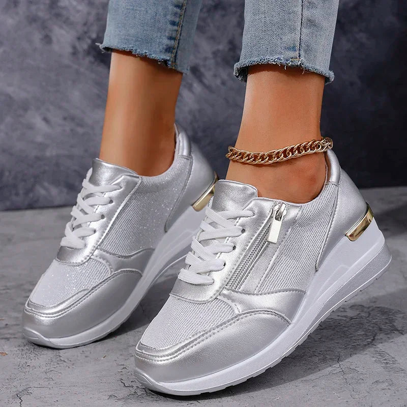 Dames Sneakers Enkelhoog met Platform 7